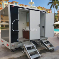 Toilettes mobiles de luxe, préfabriquées, personnalisées, pour l'extérieur, avec numéro de série DOT 2025, très vendues, toilettes portables individuelles