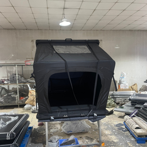 <span class=keywords><strong>2</strong></span> người cắm trại nhôm trên mái nhà lều xe tam giác vỏ sò cứng vỏ Roof Top lều cho ngoài trời Đi Bộ Đường Dài Top Roof xe lều - Product Image 2