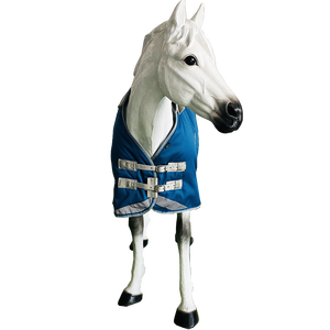 2025 fanfaree New trong nhà ổn định Màu Xanh Mùa đông ấm áp ngựa thảm không thấm nước với logo cao su Ripstop vải - Product Image 4