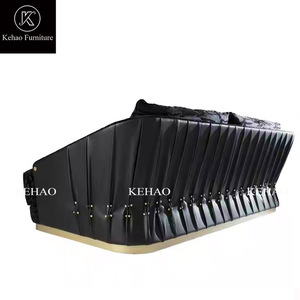 Conjunto <span class=keywords><strong>de</strong></span> sofá único italiano para Villa <span class=keywords><strong>de</strong></span> lujo negro y dorado, muebles <span class=keywords><strong>de</strong></span> cuero <span class=keywords><strong>de</strong></span> lujo para el hogar, sofá <span class=keywords><strong>de</strong></span> forma más única a la <span class=keywords><strong>venta</strong></span> - Product Image 4