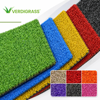 Gazon artificiel durable de haute densité, écologique, hauteur de poils de 12 mm, pour terrains de golf et de tennis, terrains de padel, surfaces sportives extérieures
