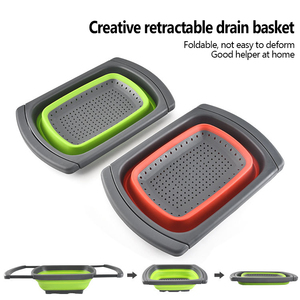 Passoire pliable personnalisée Kingwise en plastique pour légumes et fruits avec poignée réglable – Vente en gros - Product Image 5