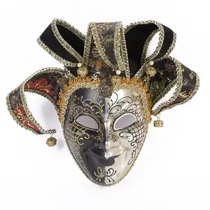 Feest Mardi Gras Masker Bel Venetiaanse Carnaval Verkleedkleding Halloween Bal Volledig Gezicht Maskerade Masker