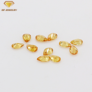Lumière <span class=keywords><strong>Jaune</strong></span> Pierres Précieuses <span class=keywords><strong>Poire</strong></span> 2*3mm Naturel Citrine Topaze - Product Image 4