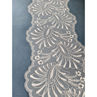 Tissu tricoté décoratif brodé à fines rayures, 100 % polyester, largeur et poids personnalisés, pour sous-vêtements, vêtements de danse et accessoires