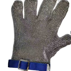 Gants de sécurité en maille tissée en acier inoxydable de qualité alimentaire 5, économiques, pour boucher, avec soudure, anti-coupure - Product Image 4