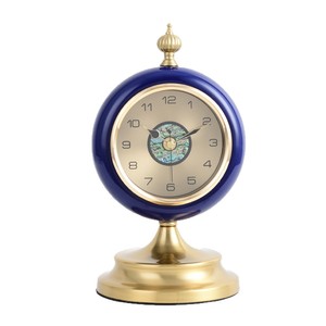 European Style Quartz <b>Table</b> Clock Circular Green Decorative Home Desktop Clock Ornamental Timepiece - Product Image 4