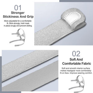 Courroie de remplacement pour <span class=keywords><strong>masque</strong></span> CPAP compatible avec <span class=keywords><strong>Resmed</strong></span> <span class=keywords><strong>Airfit</strong></span> et Air Touch F20 F10 <span class=keywords><strong>N20</strong></span> N10 support de couvre-chef OEM - Product Image 3