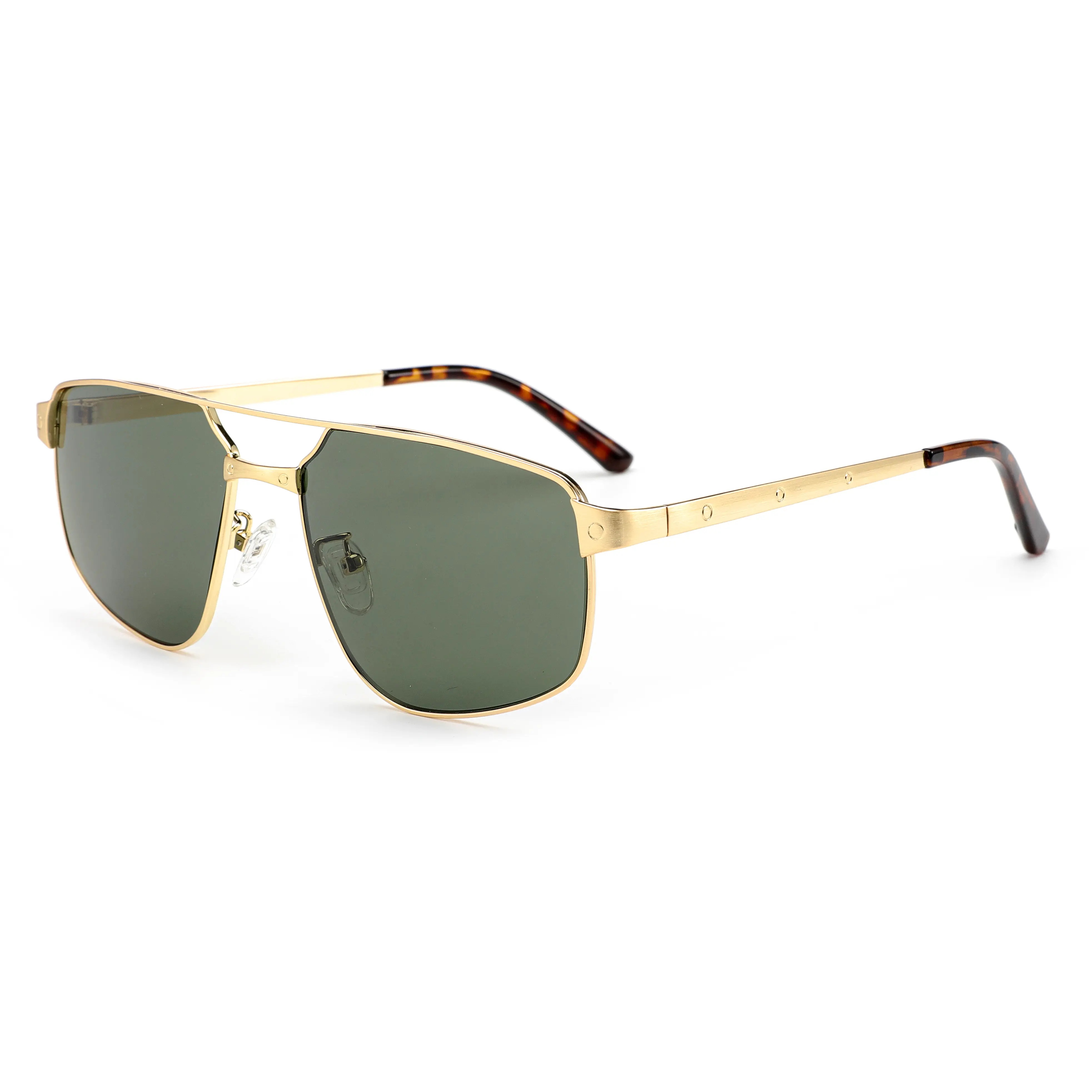 New Arrival Trendy Luxury Women Metal Frame Sun Glasses Designer Polarized Oversized Sunglasses Men 2024
