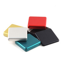 Boîte de rangement carrée en fer blanc haut de gamme personnalisée - Emballage métallique pour patchs oculaires, fards à joues et produits cosmétiques pour soins de la peau