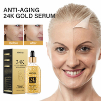 Sérum visage adapté à toutes les peaux Anti-âge hydratant l'humidité et améliorant la qualité de la peau 100ml MOOYAM 24K Gold Face Serum