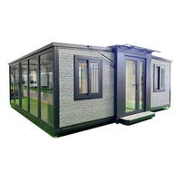 Popular nuevo estilo de lujo prefabricado casa pequeña contenedor extensible Living Home Villa con 2 dormitorios