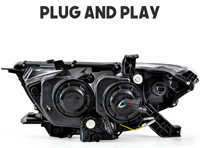 Para Toyota Highlander 2011-2013, Conjunto de Faros Delanteros LED Modificados, Repuesto de Faros para Automóvil, Suministro de Fábrica, Piezas de Automóvil -- Un Par