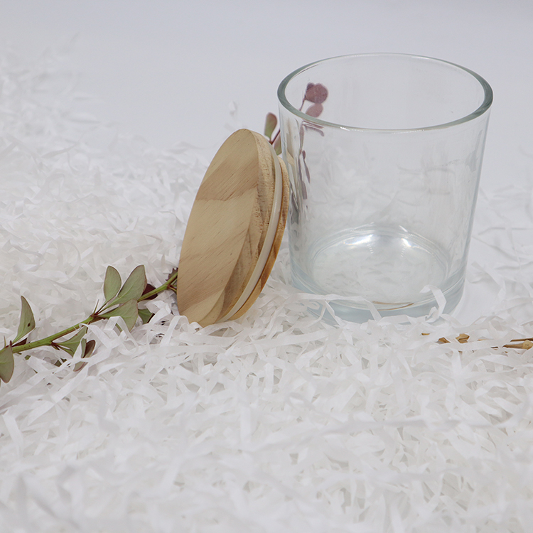 Mum Yapımı İçin Isıya Dayanıklı Cam Mum Kaplarının Yeniden Kullanılması Boş Kavanozlar 16 Oz 2