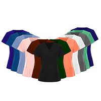 Ensembles de Blouses Médicales à Col en V Tendance 2025, Uniformes de Travail en Gros pour Salon de Coiffure, Institut de Beauté, Spa et Hôpital Vétérinaire
