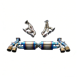 ระบบท่อไอเสีย Vortex Titanium หนา 1.2 มม. สีฟ้าเบิร์นด์ สำหรับรถ Porsche 911 Carrera 991 GT3 4.0 พร้อมการรับประกัน 24 เดือน - Product Image 1