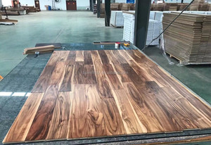 Pavimento in <span class=keywords><strong>Legno</strong></span> Massello di Acacia Lavorato a Mano, Listoni in <span class=keywords><strong>Legno</strong></span> di Acacia a Foglia Piccola Confusa - Product Image 3
