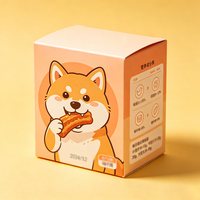 Individuell bedruckte, laminierte Papierkarton-Nährwertkarte für Hunde-Trockenfutter-Snacks – Außenverpackungsträger