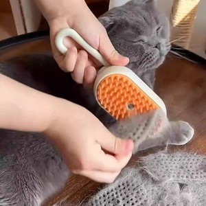 Brosse vapeur pliable autonettoyante en plastique pour toilettage d'animaux, éliminateur de poils, écologique, avec logo personnalisé, fabricant - Product Image 2
