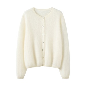 Cardigan di lusso morbido e spazzolato in Cashmere 100% maglione lavorato a <span class=keywords><strong>maglia</strong></span> Casual invernale da donna - Product Image 3