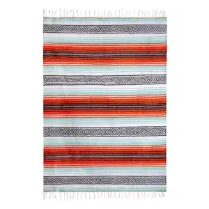 Custom Size Bright Colors Mexican Serape Blanket Picnic Blanket