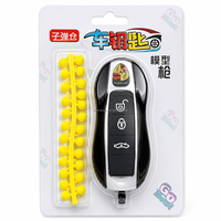 Porte-clés de voiture parodique en gros, lampe torche LED tactique de type 928, lampe torche UV LED, Tazer avec corps en plastique noir pour l'autodéfense