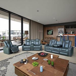 Best Selling Luxury Leather Home Sectional <b>Sofa</b> Set Electric Recliner Ergonomic Chair for Villa <b>Convertible</b> Luxury Leather Couch - Product Image 1