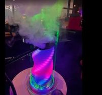 Chicha portable mini LED colorée pivotante à tube unique jetable, modèle Cross Border Bar KTV Dubai, avec boîte cadeau, pour le voyage