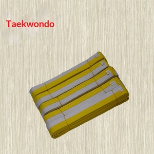Cintura Taekwondo Colorata in Poliestere per Arti Marziali e Autodifesa, Cintura da Allenatore - Product Image 5