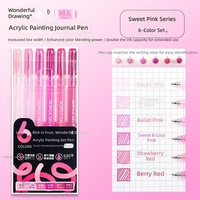 Ensemble de stylos gel transparents, corps transparent, papeterie minimaliste, stylos confortables en caoutchouc souple, 1,0 mm, plastique, 6 couleurs, stylo pour journal