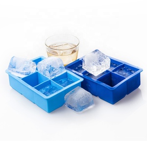 6 cavité grande glace silicone glaçons moule <span class=keywords><strong>avec</strong></span> <span class=keywords><strong>couvercle</strong></span>, meilleur <span class=keywords><strong>amazon</strong></span> amusant plateaux à glaçons en silicone ensemble - Product Image 1