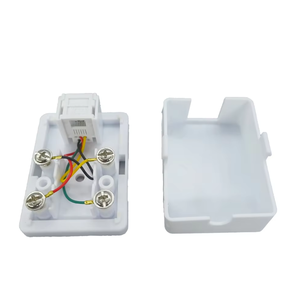 Boîtier de surface étanche 6P4C 6P2C 1 port 2 ports double <span class=keywords><strong>prise</strong></span> RJ11, boîtier simple à rosette, boîtier téléphonique - Product Image 1