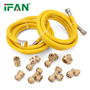 Sistema de <span class=keywords><strong>gas</strong></span> certificado IFAN AS-4176,8-2010 Manguera de línea de <span class=keywords><strong>gas</strong></span> <span class=keywords><strong>flexible</strong></span> de 1/2 pulgadas Tubo corrugado <span class=keywords><strong>para</strong></span> <span class=keywords><strong>gas</strong></span> natural y propano - Product Image 3