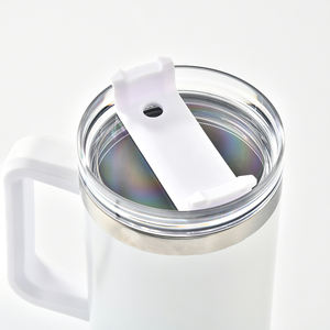 EE. UU. Almacén de doble pared de acero inoxidable blanco Sublimación 40oz Resplandor Vaso resplandor en la oscuridad <span class=keywords><strong>Coche</strong></span> Taza de café con asa - Product Image 5