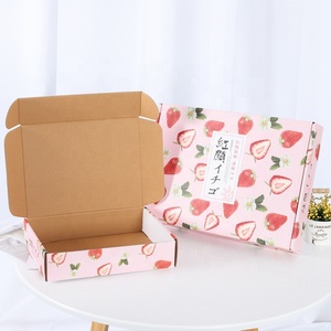 Boîtes de courrier personnalisées noir, boîte cadeau en carton pour chocolat, fraises, à Logo personnalisé, 24 boîtes - Product Image 2