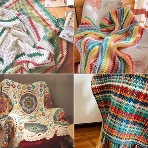 Fil à tricoter et à crocheter texturé haute ténacité, 4 ou 5 brins, 50g, pour pulls, écharpes, bonnets et jouets pour bébés - Vente en gros à prix abordable - Product Image 5