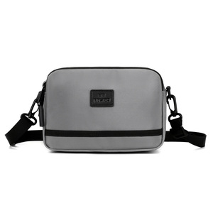 Sac messager en cuir souple pour homme avec fermeture éclair, sac à bandoulière, doublure en nylon, pochette élégante pour téléphone portable style G - Product Image 3