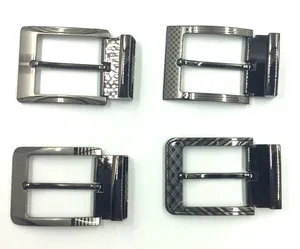3.5CM Width Zinc Alloy Material White Color Tooth Pin Buckle belt For Men's PU or Leather belt