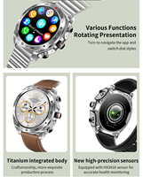Jam Tangan Pintar Pria Maxtop 360*360 Layar Sentuh Penuh Baterai Lithium-Ion Polymer Tahan Air