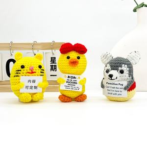 Ganchillo Transfronterizo <span class=keywords><strong>para</strong></span> Muñecos Hechos a Mano, Oso de Energía Positiva, <span class=keywords><strong>Husky</strong></span>, Pingüino, Unicornio, Tarjetas Juveniles - Product Image 1