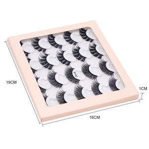 Nouvelle arrivée paquet épais doux Faux 6D 10 paires vison bande cils livre avec usine Style ensemble en gros - Product Image 1