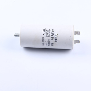 CBB60 มอเตอร์สตาร์ทคาปาซิเตอร์ 40UF 450V AC สำหรับเครื่องซักผ้าปั๊มน้ำปลั๊กเดี่ยว - Product Image 1