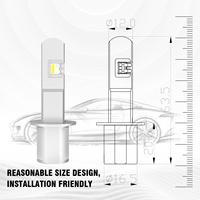 Ampoules de phare LANSEKO 15W 5000LM V20 12V 24V H3 H4 H11 H7 H1 Kit de conversion de phare LED Ampoule de phare de voiture