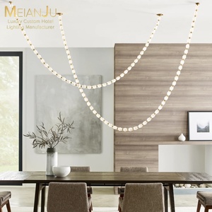 Zhongshan Lampe à chaîne en <span class=keywords><strong>cuivre</strong></span> moderne de qualité supérieure Luminaires Lustre suspendu d'intérieur de luxe pour hôtel - Product Image 6