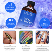 Monomère liquide acrylique EMA pour nail art, personnalisable avec logo et marque privée, pour usage professionnel en salon, vente en gros 120ml