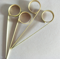 Brochettes en bambou biodégradables, écologiques, réutilisables, jetables, pour barbecue, fêtes, restaurants, 100 pièces/sac, saines