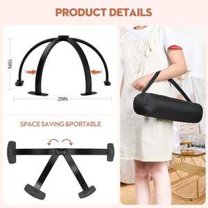 Lampe de bureau LED pliable en forme de demi-lune <span class=keywords><strong>SUNKIN</strong></span> Premium avec support pour téléphone pour la manucure, l'artisanat et l'éclairage (doré) - Product Image 6