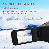Caméra de vlogging de haute qualité 16MP avec zoom numérique 16X et écran rabattable de 2,4 pouces