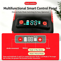 Taladro Inalámbrico Portátil de 21V con Batería, Kit de Perforación Eléctrica de 25mm de Distancia entre Orificios, para Taller y Fabricación de Metal