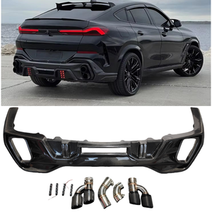 Diffusore Posteriore in Vera Fibra di Carbonio Stile LD per <span class=keywords><strong>BMW</strong></span> <span class=keywords><strong>X6</strong></span> <span class=keywords><strong>G06</strong></span> 2019+ - Product Image 2